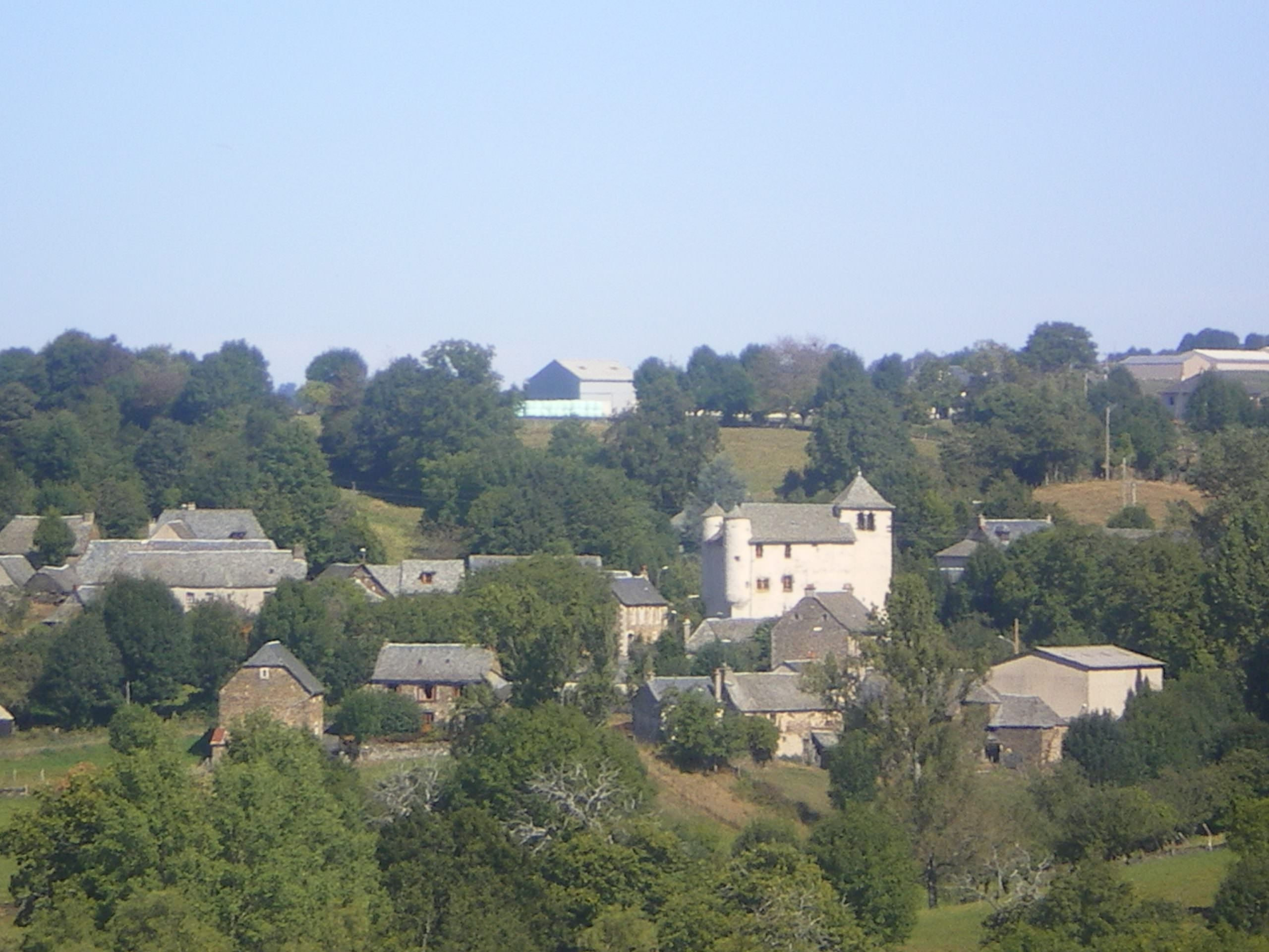 Vue du village d'Anglars